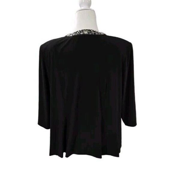 Collections By Lourea 2 Piece Set Open Cardigan And Sleeveless Blouse Size 1X - Picture 2 of 9